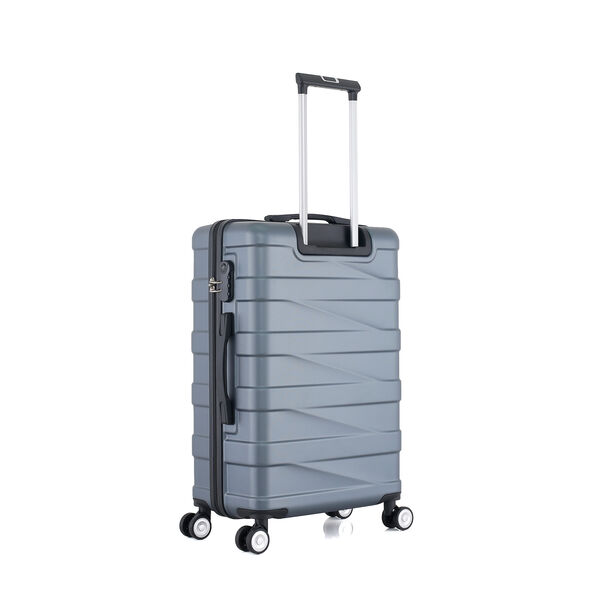 3 Piece Abs Trolley Case Set Horizontal Stripes Light Blue 20/24/28" image number 6
