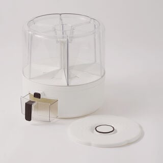 Alberto plastic multi grain dispenser, white 13kg