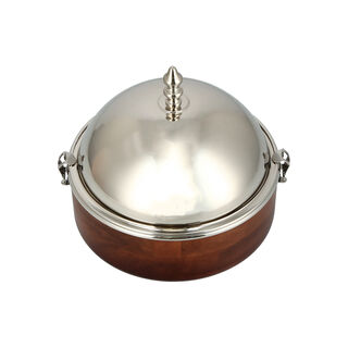 Small Food Warmer Nickel Plated