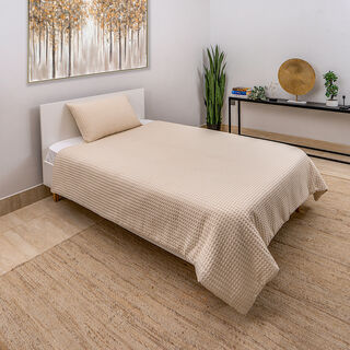 Boutique Blanche comforter 3pcs cotton beige full size 260*240