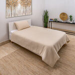 Boutique Blanche comforter 3pcs cotton beige full size 260*240 image number 0