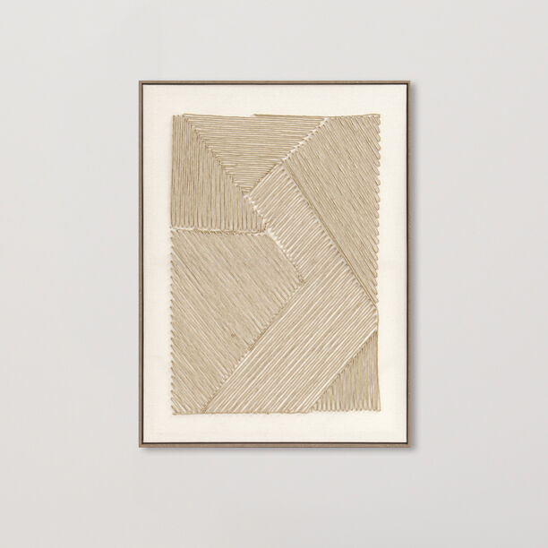 Homez square design canvas wall art in a wooden frame 60* 80*3.2cm image number 1