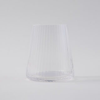 La Mesa 4 Pcs Ribbed Tumbler Glass Set, Clear 8.5*8.5*9.5 Cm