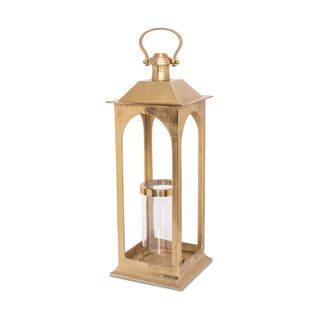 Aluminum Lantern 25*25*71 Cm