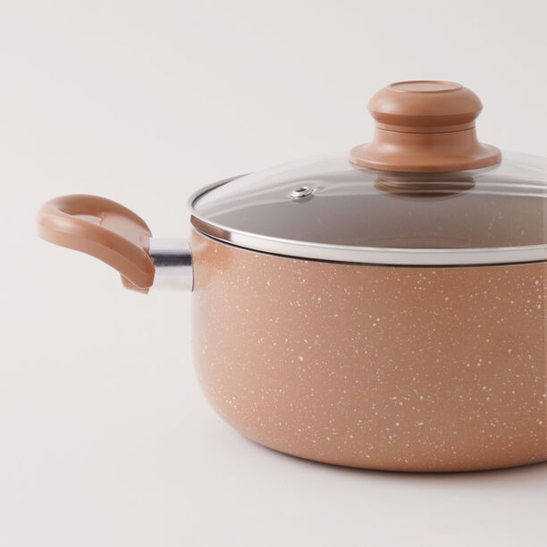 Pentola 12Pcs Granite Nonstick Cookware Set, Brown image number 9