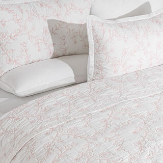 بوتيك بلانش طقم لحاف كينج قطن 3 قطع 250*240سم، أبيض