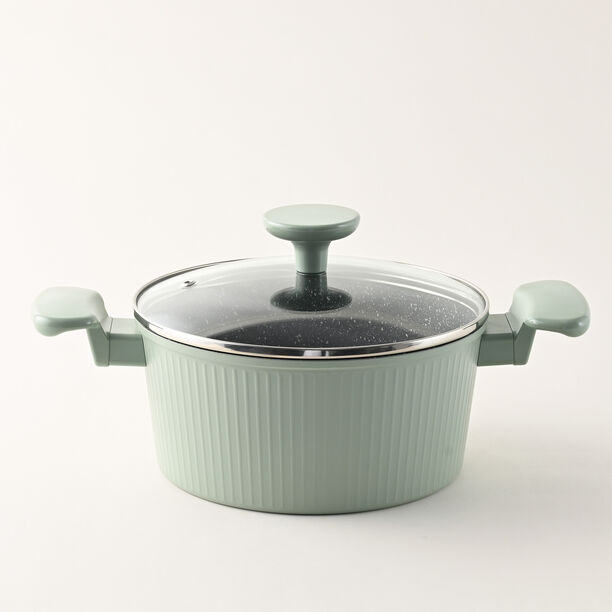 Alberto green granite cookware set, 7 pieces image number 2