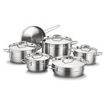 Korkmaz 11 Pieces Silver Stainless Steel Cookware Set image number 0