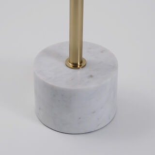 Homez White Marble Side Table 40*40*45 Cm