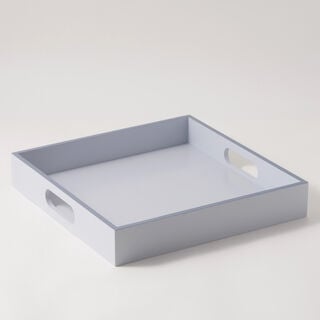 Dallaty Wood Square Tray 35*35*6Cm, Grey