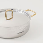 Korkmaz stainless steel cookware set of 8pcs, silver image number 7