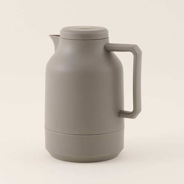 دلتي دلة شاي بلاستيك 1 لتر، رمادي image number 1