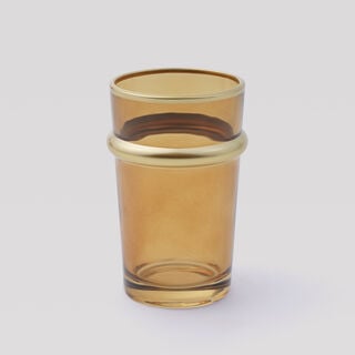 Dallaty Moroccan Tea Cup Set, Honey Color, 6 Pieces