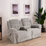 Recliner Armchair 2 Seater Ash  image number 8