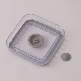 البرتو علبة طعام بلاستيك مخططة سعة 1.9 لتر