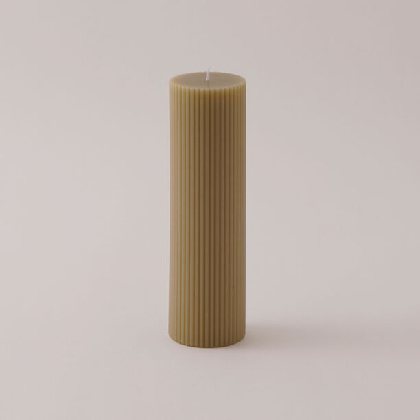 هومز شمعة سيمبل من شمع الصويا، بيج 7*7*20سم image number 1