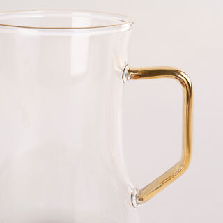 Dallaty white glass and porcelain Tea and coffee cups set 18 pcs