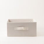 Homez Polyester Clothes Organizer Box, Beige 33*26*33Cm image number 1