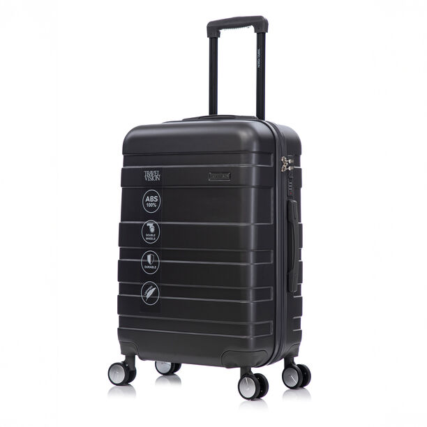 Travel Vision Abs Wheeled Suitcase, Dark Grey, 24 Inch, 44*25.5*66.5 Cm image number 0