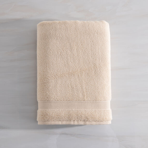 Boutique Blanche Light Stone Cotton Cloud Zero Twist Bath Towel, 140*70 Cm image number 0