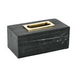 Tissue Box Marble Black image number 1
