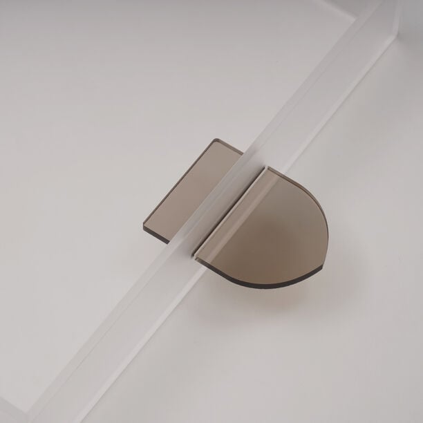 Qurtuba Collection Dallaty Acrylic Tray Brown Handle, 59.5*30*5 cm image number 1