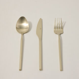 La Mesa 18pcs cutlery set with PVD matt champagne