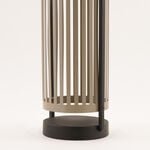 هومز فانوس شمسي معدني رمادي 14.5*12.5*40سم image number 3