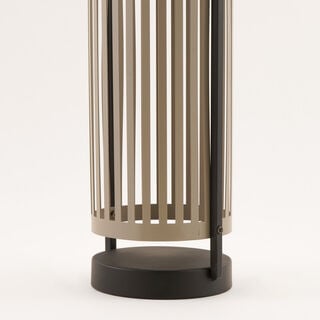 هومز فانوس شمسي معدني رمادي 14.5*12.5*40سم