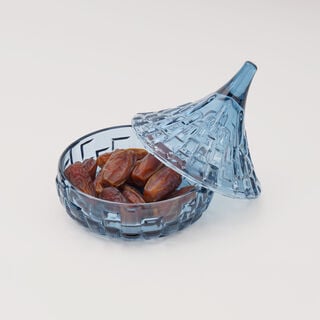 Dallaty Glass Date Bowl 12.7*12.8cm, blue