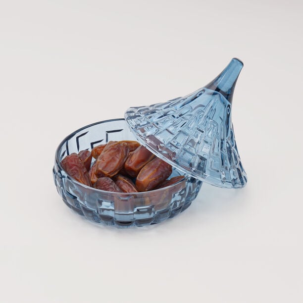 Dallaty Glass Date Bowl 12.7*12.8cm, blue image number 0