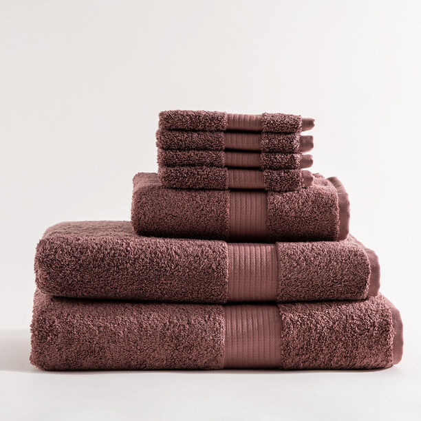 Boutique Blanche Dark Pink Egyptian Cotton Hand Towel, 50*90 Cm image number 3