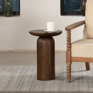 Homez wooden side table 36*36*52 cm
