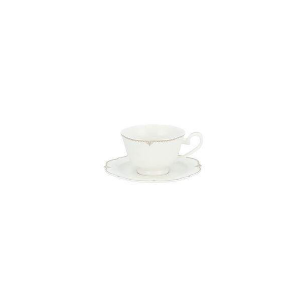 La Mesa white bone china dinner set 47 pcs image number 3