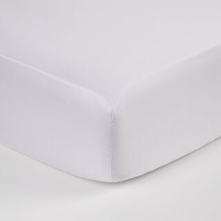 Boutique Blanche Fitted Sheet 100% Tencel 300Tc King, White 180*200 Cm