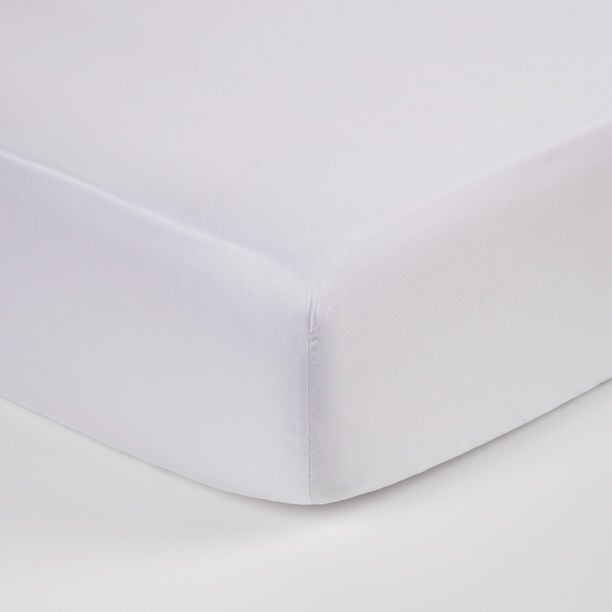 Boutique Blanche Fitted Sheet 100% Tencel 300Tc King, White 180*200 Cm image number 3