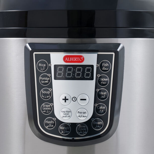 Alberto stainless steel electric pressure cooker 10L, 1600W image number 2