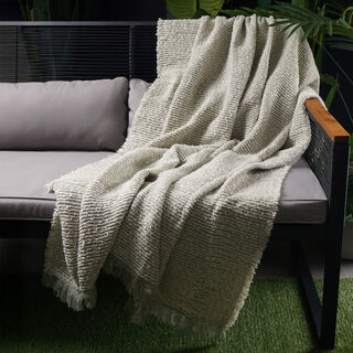Cottage Acrylic Woven Blanket, Green 130*170Cm
