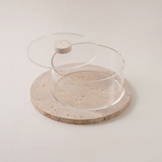 Dallaty date bowl travertine collection
