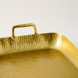 Dallaty large matt gold serving tray 47*37*59 cm
