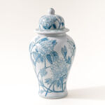 Homez blue and white ceramic vase 20*20*36 cm image number 0