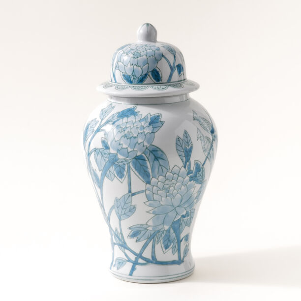 Homez blue and white ceramic vase 20*20*36 cm image number 0