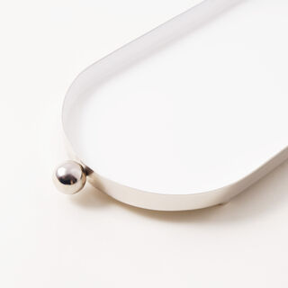 Dallaty steel serving tray, silver 35*15*3cm