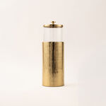 La Mesa large gold metal container 11*11*34 Cm image number 2