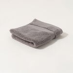 Boutique Blanche 100% microcotton face towel 650GSM, dark grey, 30*30cm image number 0