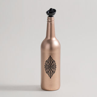 Herevin glass oil bottle, bronze 750ml