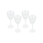 RCR transparent crystal glassware 6 pcs set with base image number 4