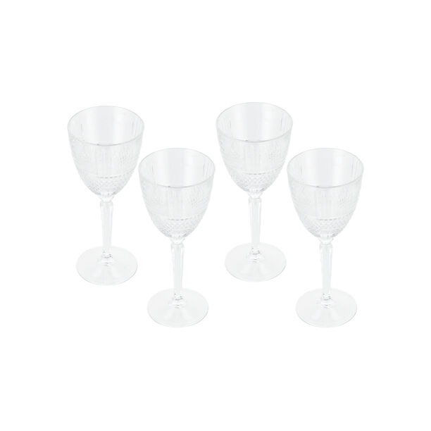 RCR transparent crystal glassware 6 pcs set with base image number 4