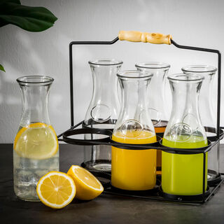 Alberto Drinking Glass Set 7 Pieces With Stand