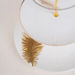 La Mesa white porcelain/glass 3 pc cake plate image number 2